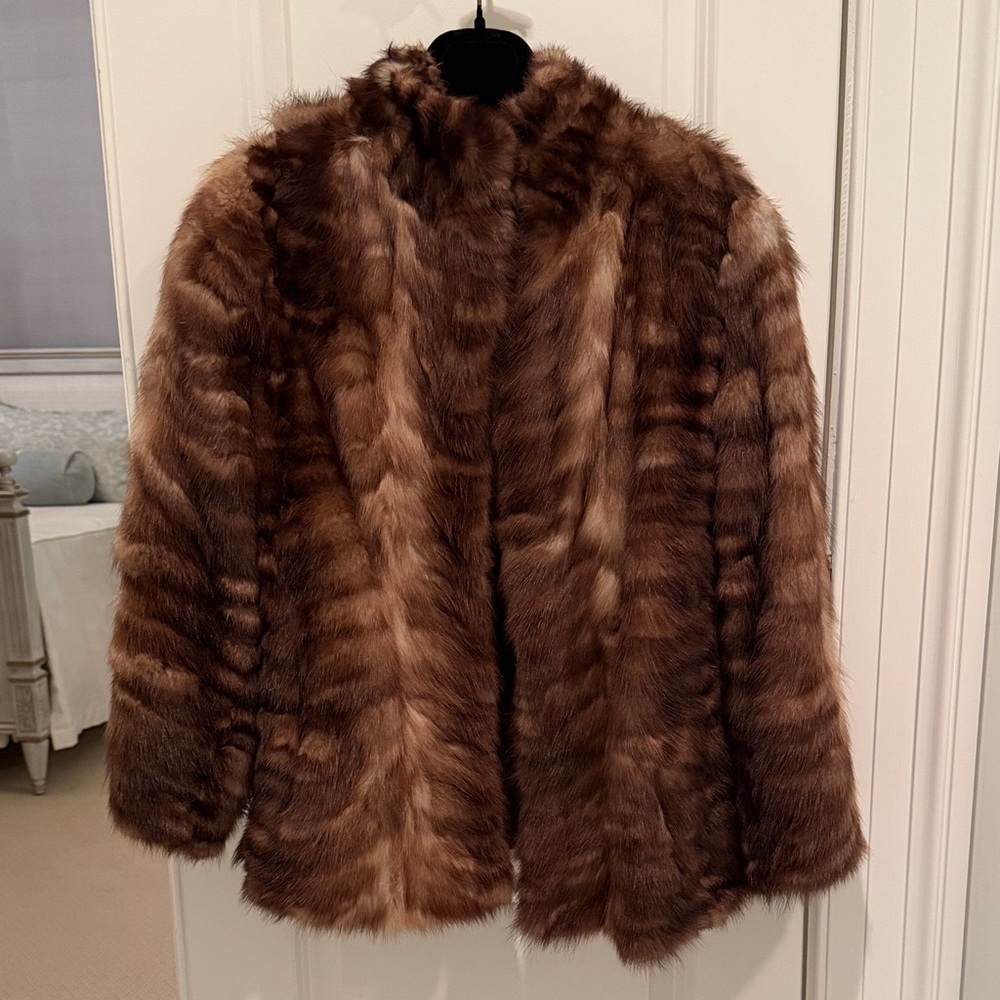 Neiman Marcus Stone Marten Fur Coat